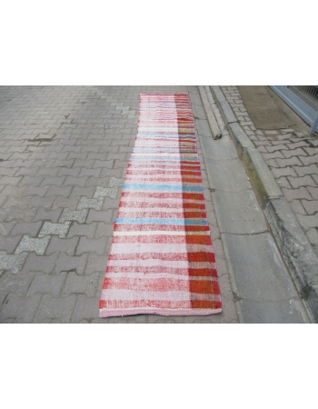 Striped Vintage Rag Runner Rug