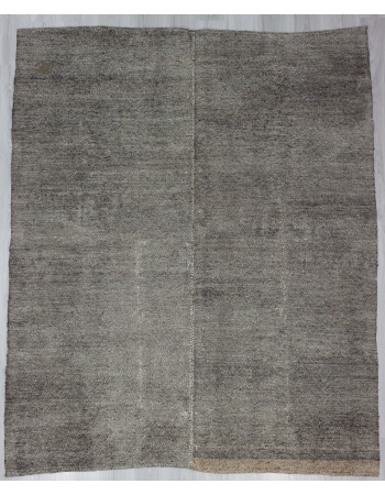 Gray Vintage Plain Kilim Rug