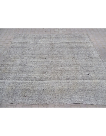 Vintage Gray Modern Kilim Rug