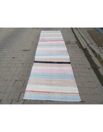 Vintage Striped Turkish Rag Runner