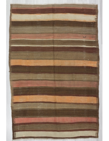 Striped Vintage Kelim rug