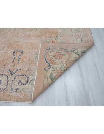 Vintage distressed Turkish rug