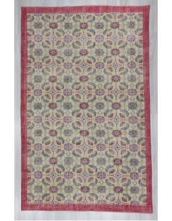 Vintage decorative Turkish art deco rug