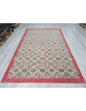 Vintage decorative Turkish art deco rug