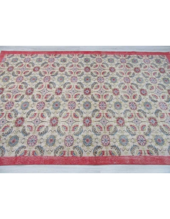 Vintage decorative Turkish art deco rug