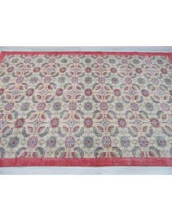 Vintage decorative Turkish art deco rug
