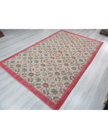 Vintage decorative Turkish art deco rug