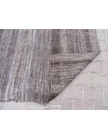 Dark Gray Vintage Kilim Rug