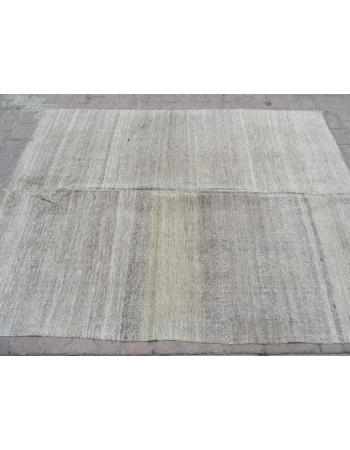 Gray Vintage Modern Turkish Kilim Rug