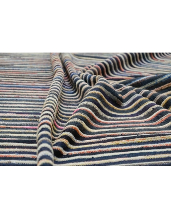 Striped Multicolor Modern Wool Rug - 9` 4″ x 12` 8″
