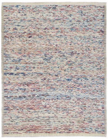 Modern Multicolor Handknotted Wool Rug - 10` x 13` Modern Multicolor Handknotted Wool Rug - 10` x 13`