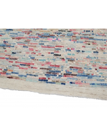Modern Multicolor Handknotted Wool Rug - 10` x 13`