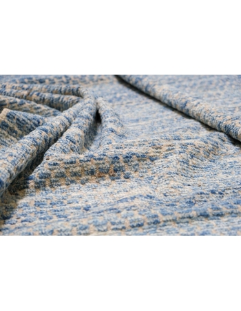 Blue Hand Knotted Modern Wool Rug - 5` 10″ x 9` 5″