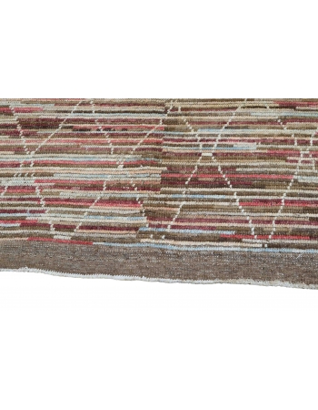 Unique Modern Hand Knotted Wool Rug - 5` 7″ x 8` 1″