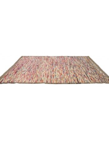 Modern Multicolor Handknotted Wool Rug - 5` 6″ x 8` 6″
