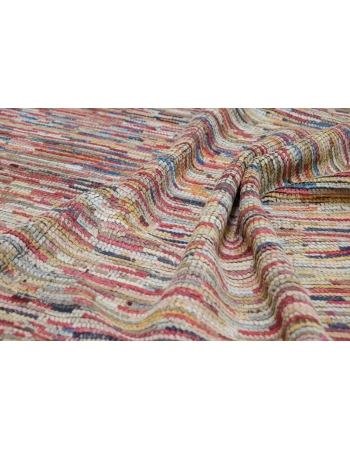 Modern Multicolor Handknotted Wool Rug - 5` 6″ x 8` 6″