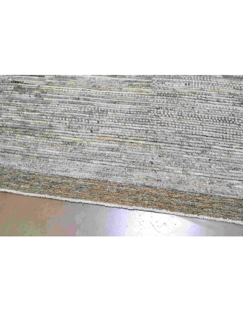 Natural & Grey Modern Wool Rug - 6` x 8` 8″