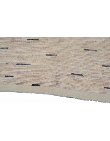 Pink & Black Modern Hand Knotted Rug - 6` 3″ x 9`