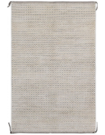 Blue & Green Modern Wool Rug - 6` x 9` 3″