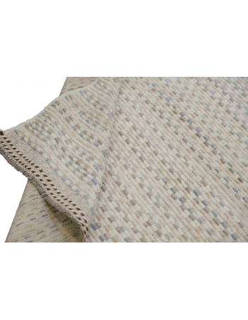 Blue & Green Modern Wool Rug - 6` x 9` 3″