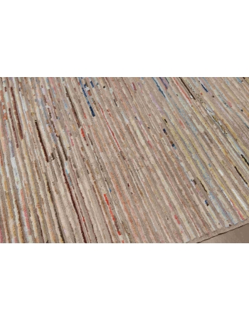 Modern Multicolor Hand Knotted Wool Rug - 6` 9″ x 9` 7″