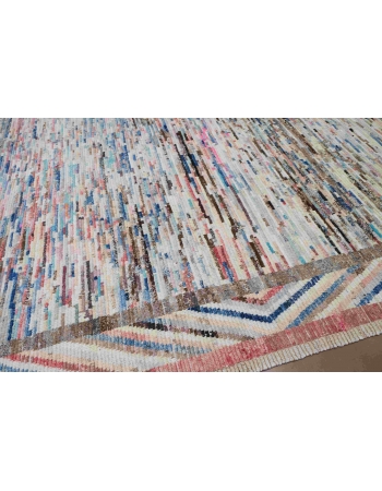 Multicolor Modern Wool Rug - 9` 8″ x 12`