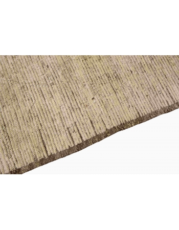 Neutral & Brown Modern Wool Rug - 4` 3″ x 5` 7″
