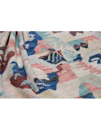 Modern Multicolor Hand Knotted Wool Rug - 8` 4″ x 10`