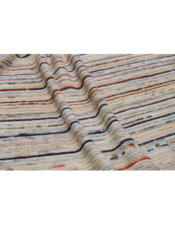 Multicolor Modern Wool Rug - 6` 8″ x 9` 7″
