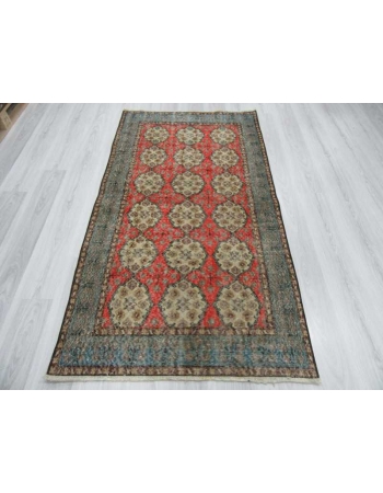 Vintage decorative Turkish rug