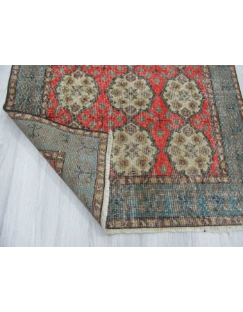 Vintage decorative Turkish rug