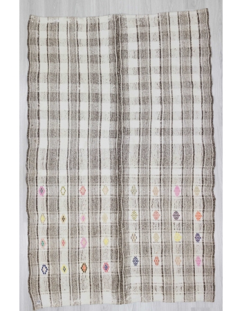 Vintage modern one-of-a-kind Turkish kilim rug