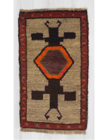 Vintage mini Turkish Kars rug