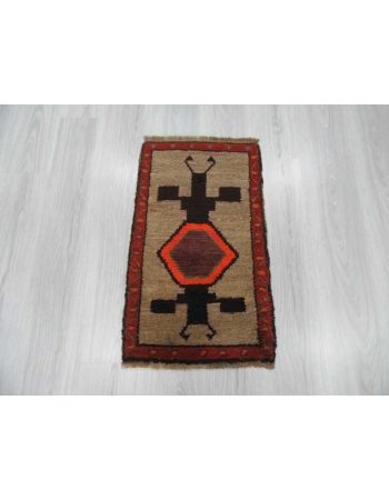 Vintage mini Turkish Kars rug