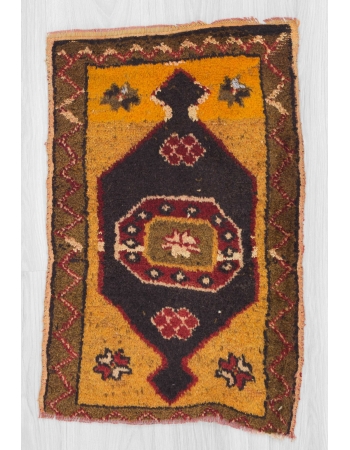 Vintage mini Turkish Kars rug