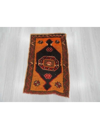 Vintage mini Turkish Kars rug