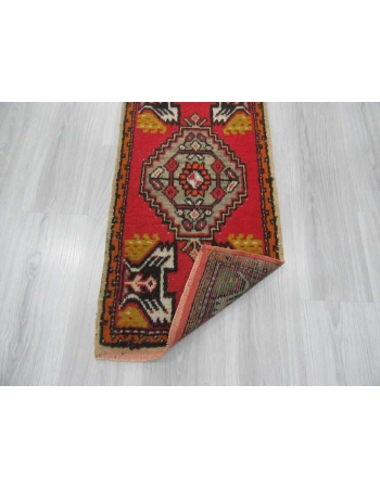 Vintage Turkish mini rug