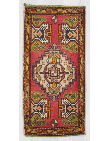 Vintage mini Turkish rug