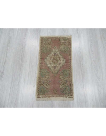 Distressed mini Turkish rug