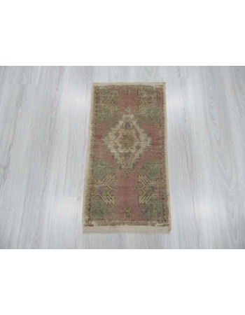 Distressed mini Turkish rug