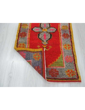 Vintage mini Oushak rug