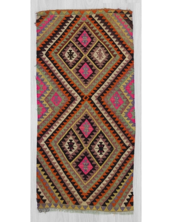 Vintage mini kilim rug