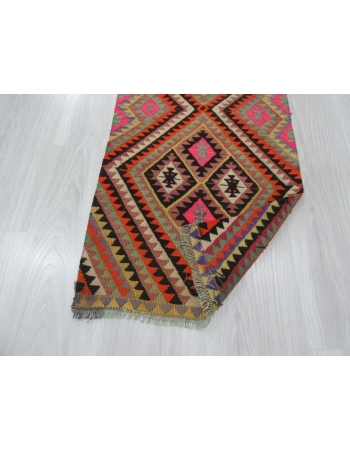 Vintage mini kilim rug