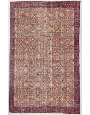 Vintage one of a kind floral Turkish rug