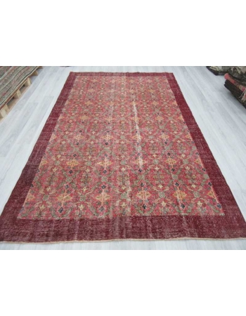 Vintage one of a kind floral Turkish rug