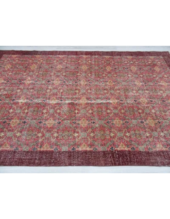 Vintage one of a kind floral Turkish rug