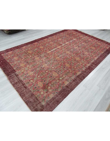 Vintage one of a kind floral Turkish rug