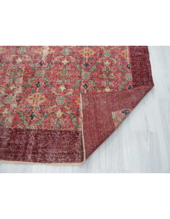 Vintage one of a kind floral Turkish rug