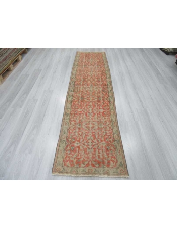 Vintage Turkish runner rug