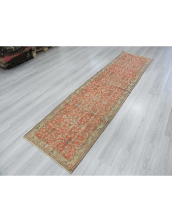 Vintage Turkish runner rug